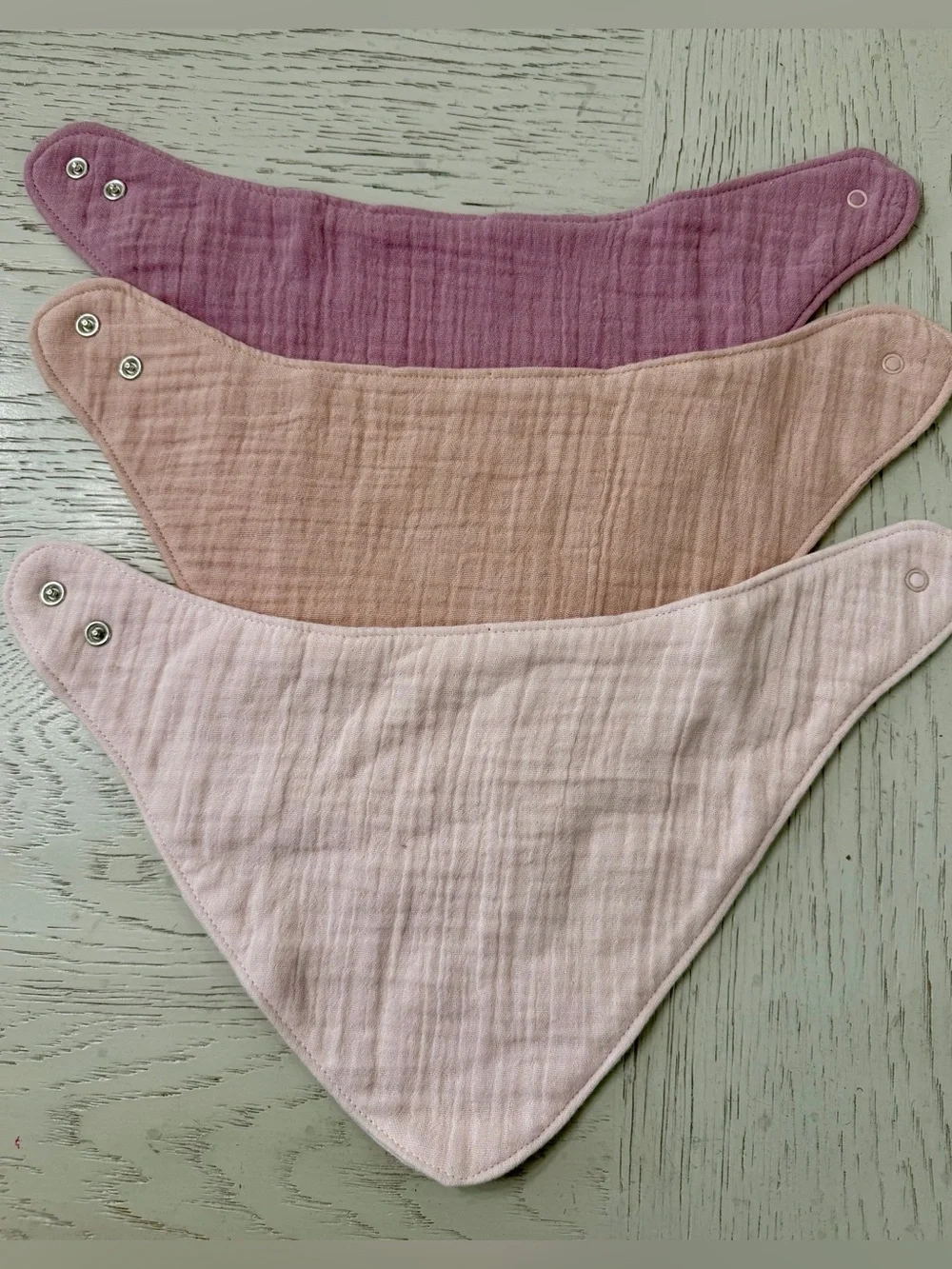Carter's & Cloud Island Bandana Snap Pastel Bibs Set of Five One Size